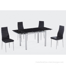 elegant black dining chairs leather dining chair black